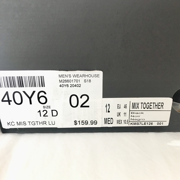 Kenneth Cole | Mix-Er Black Oxford Dress Shoes - Picture 3 of 7